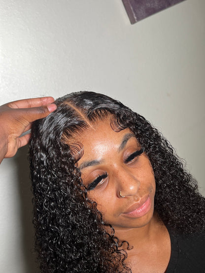5x5 HD Curly Closure Bob Wig