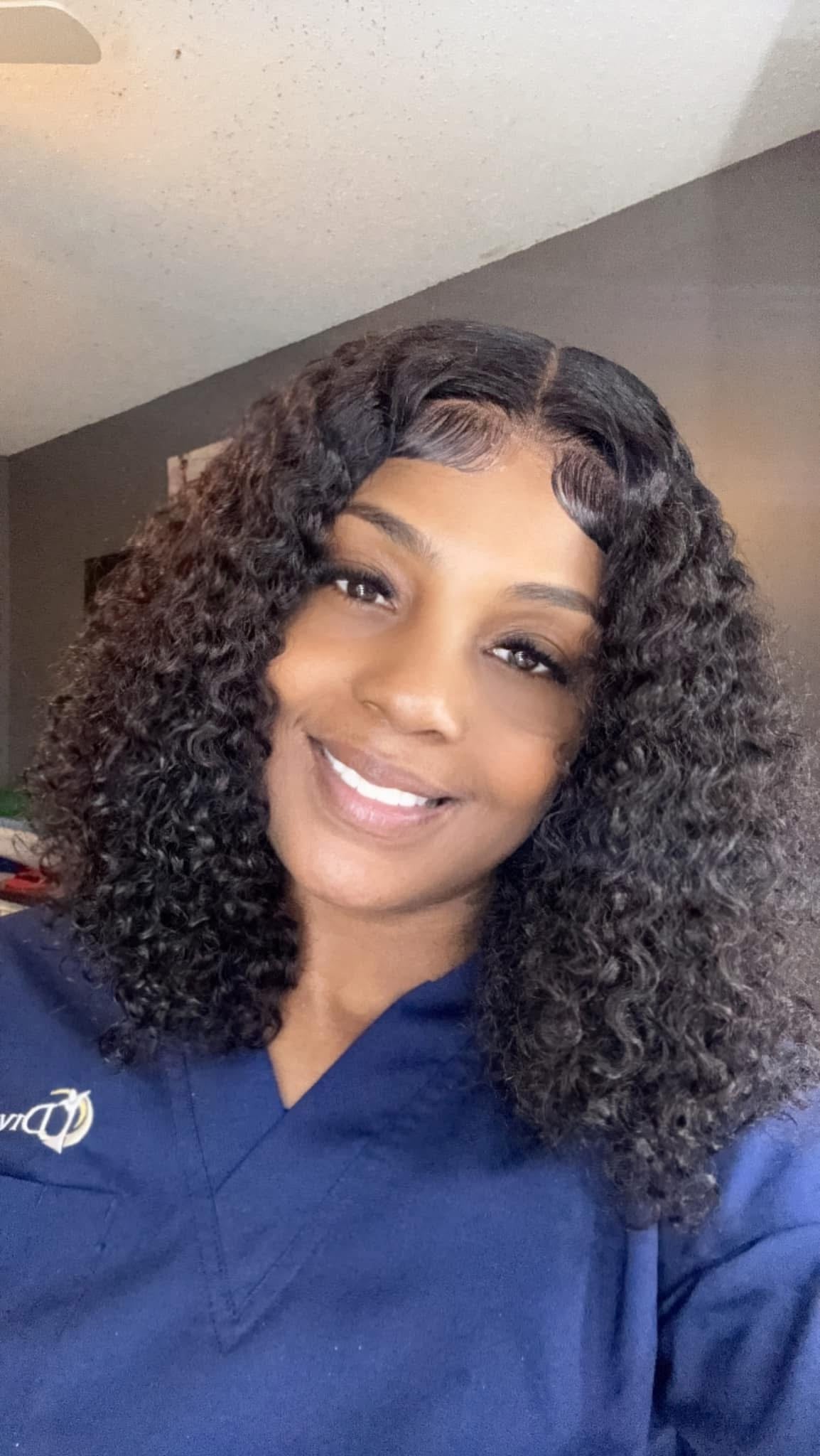 5x5 HD Curly Closure Bob Wig